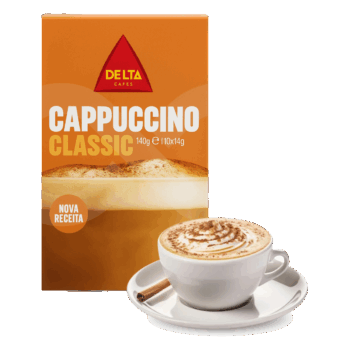 Café Solúvel Delta Cafés® Cappuccino Classic 10 x 14g