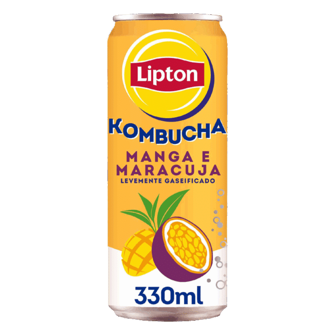 Chá Frio Lipton® Kombucha Manga e Maracujá 330ml