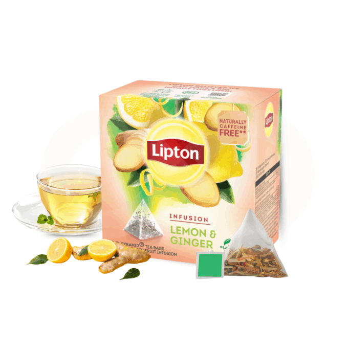 Chá Lipton® Lemon & Ginger 20 unid.