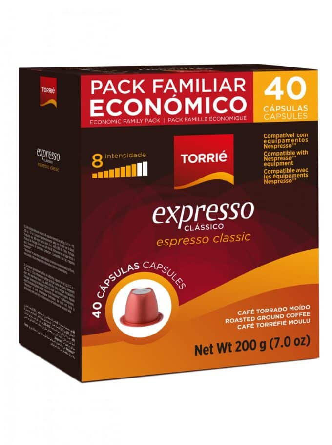 Cápsulas Compatíveis Nespresso® Torrié® Expresso 40 unid.